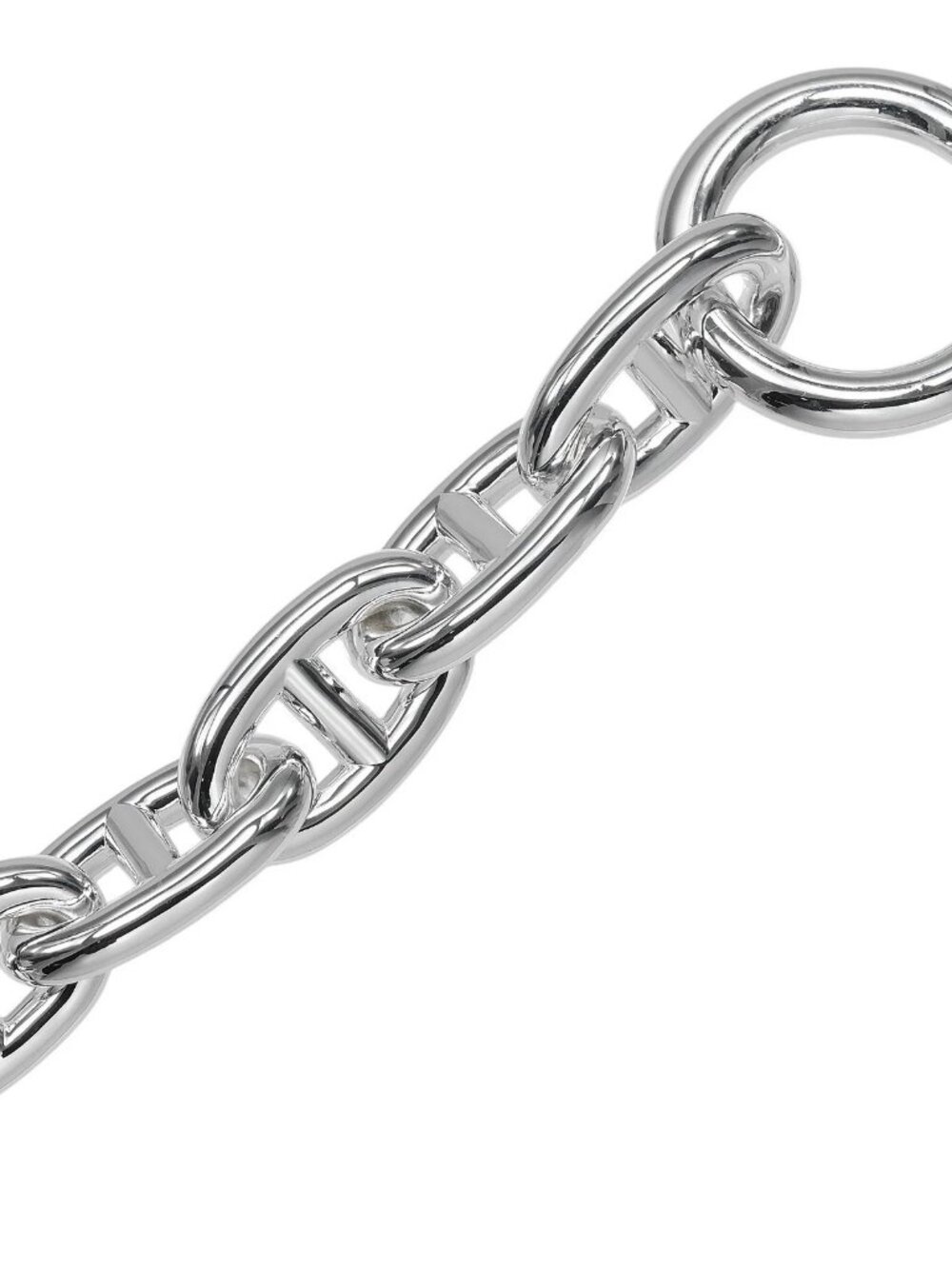 HERMES Chaine d'Ancre TGM 13 links Bracelet Silver925 121.5g Women - Picture 7 of 8
